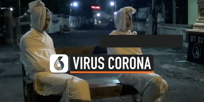 VIDEO: 'Pocong' Imbau Warga Tak Berkumpul Saat Pandemi Corona