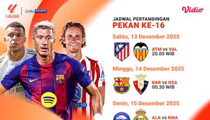 Saksikan LaLiga pekan ke-16 eksklusif di Vidio. (dok. vidio.com)