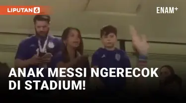 Anak Lionel Messi Lempar Permen ke Fans Argentina di Stadium Piala Dunia 2022