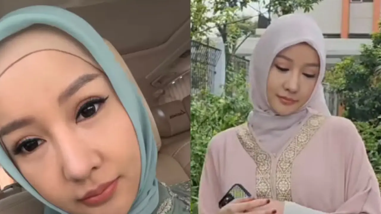 Penampilan Lucinta Luna Kenakan Hijab