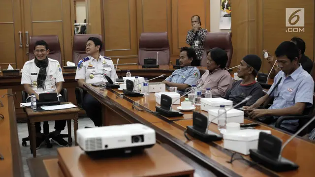 Sandiaga Uno Temui Perwakilan Sopir Angkot