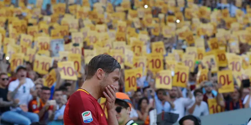 20170528-Totti Ucapkan Perpisahan dengan AS Roma-AP