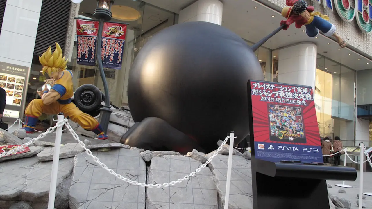 Karakter Utama One Piece dan Dragon Ball Hancurkan Jalanan Tokyo