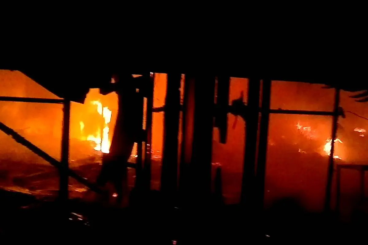 Diduga, Kebakaran Pasar Stan Berasal dari Lilin