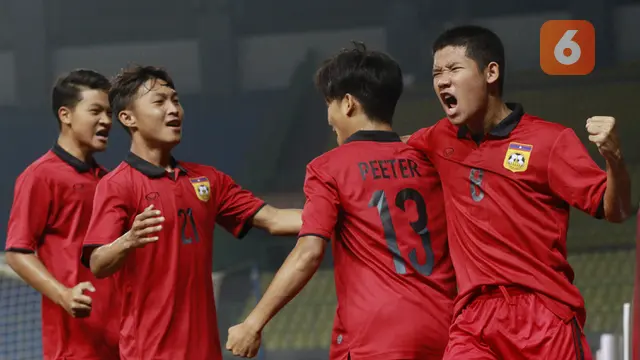 Semifinal Piala AFF U-19 2022 antara Timnas Laos U-19 Melawan Timnas Thaliand U-19