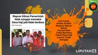Cek fakta artikel Wapres Gibran pakai dana haji tidak berdosa