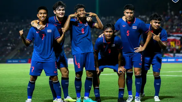 Timnas Thailand U-22 di SEA Games 2023.