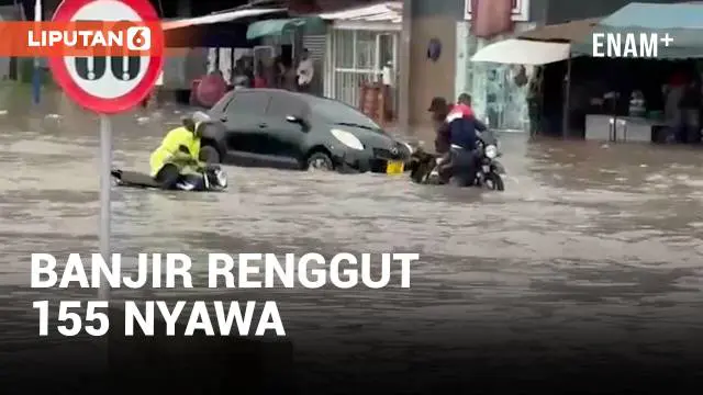 Musibah banjir melanda kawasan Tanzania. Terjangan banjir dipidu tingginya curah hujan dan mengakibatkan sedikitnya 155 warga meninggal dunia.