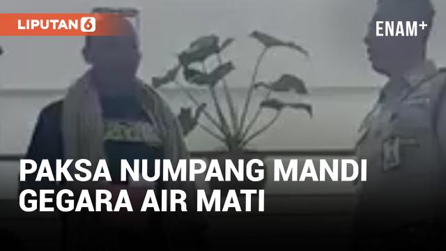 Gara-gara Air Tidak Mengalir, Warga Paksa Numpang Mandi di Kantor Perumda Malang