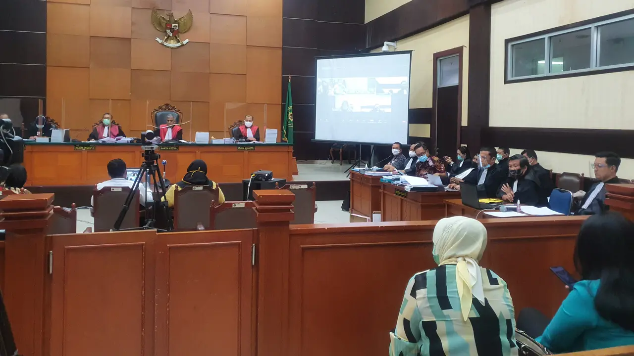 Suasana sidang surat jalan Djoko Tjandra di PN Jakarta Timur, Jumat (6/11/2020)