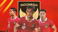 Timnas Indonesia - Rizky Ridho, Pratama Arhan, Rio Fahmi (Bola.com/Adreanus Titus)