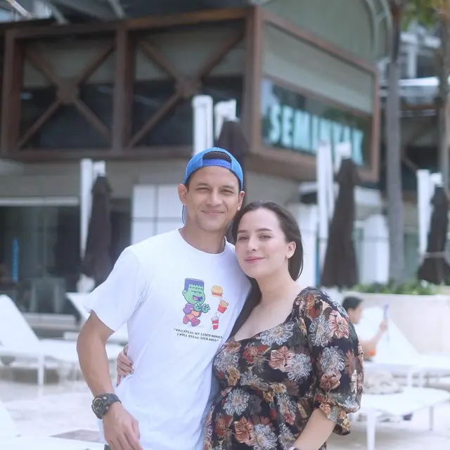 Perut Kian Membuncit, Ini 6 Potret Lidi Brugman Makin Romantis dengan Lucky Perdana
