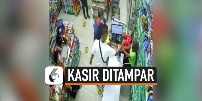 VIDEO: Viral Pria Tampar Kasir Mini Market