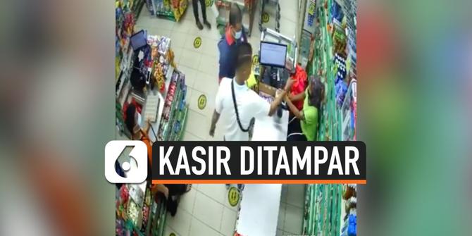 VIDEO: Viral Pria Tampar Kasir Mini Market