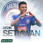 Arema FC - Dedik Setiawan (Bola.com/Adreanus Titus)