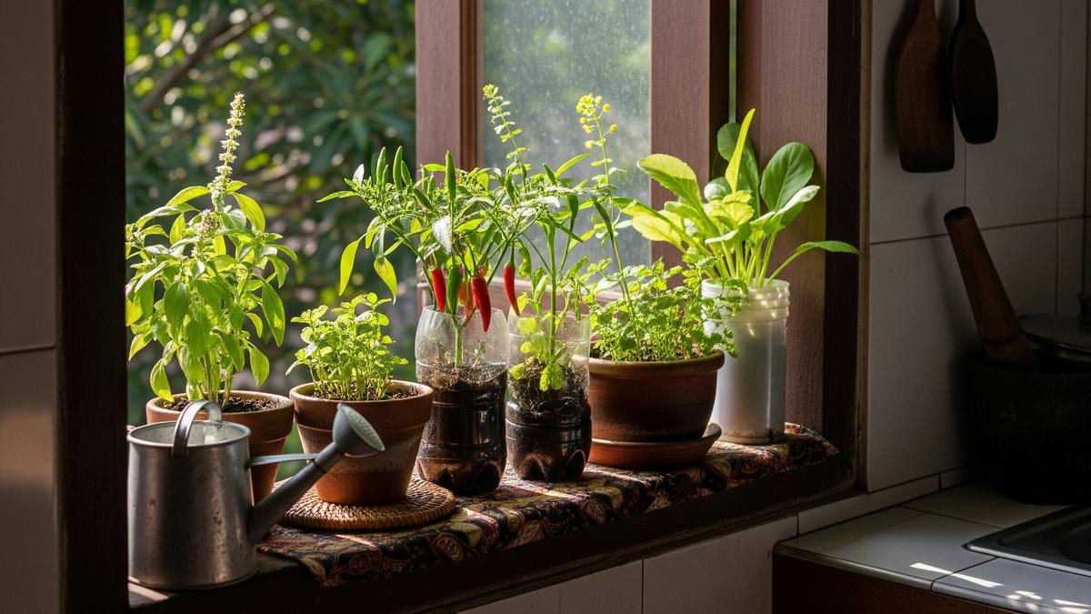 Konsep Kebun Sayur Rumahan Estetik untuk Ibu Rumah Tangga