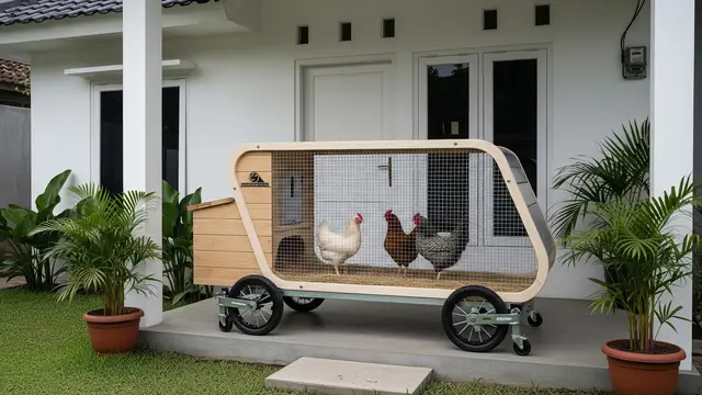 Kandang Ayam di Teras