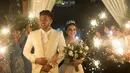 Irish Bella dan Ammar Zoni, pasangan selebritis yang resmi menikah pada 28 April 2019 lalu. (Liputan6.com/IG/_irishbella_)