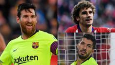 Lionel Messi semakin kokoh di puncak daftar pencetak gol terbanyak la Liga hingga pekan ke-21. Hal tersebut terjadi usai Messi mencetak satu gol saat meladeni tuan rumah Girona. (Kolase foto AFP)