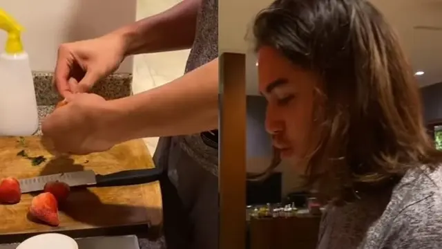Seru Masak Sendiri, Ini 6 Momen Maia Estianty Sahur Bareng Al, El dan Dul