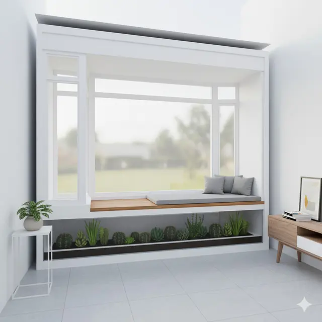 Denah Rumah Type 21 dengan Taman Mini