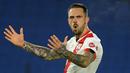 Danny Ings (Southampton) – Menjadi pemain bintang di timnya, tak lantas pelatih Gareth Southgate memasukkan namanya di skuat Inggris. Mungkin jika turnamen Euro tidak ditunda, bisa jadi ia terpilih karena penampilan cemerlangnya ketika mencetak 22 gol pada tahun lalu. (Foto:AFP/Pool/Mike Hewitt)