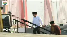 Presiden Jokowi umumkan pembebasan biaya tol di Jembatan Suramadu alias gratis.