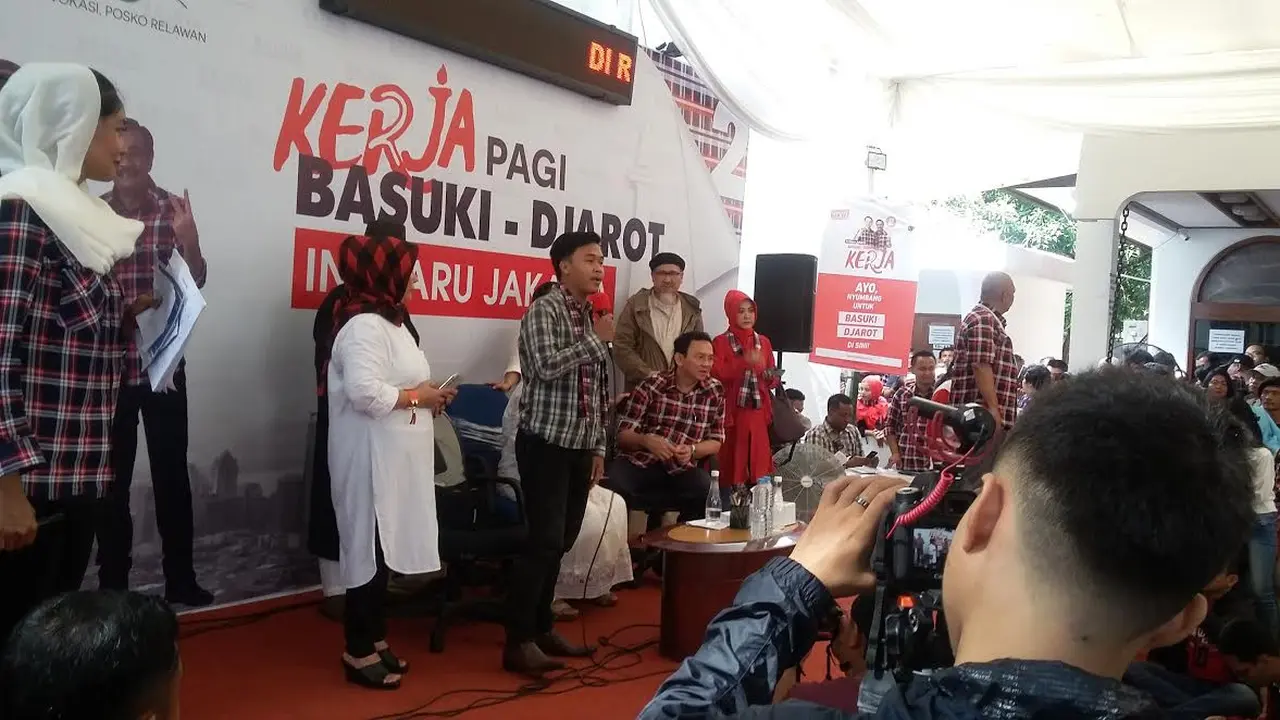 Warga Kepulauan Seribu beri dukungan untuk Ahok.