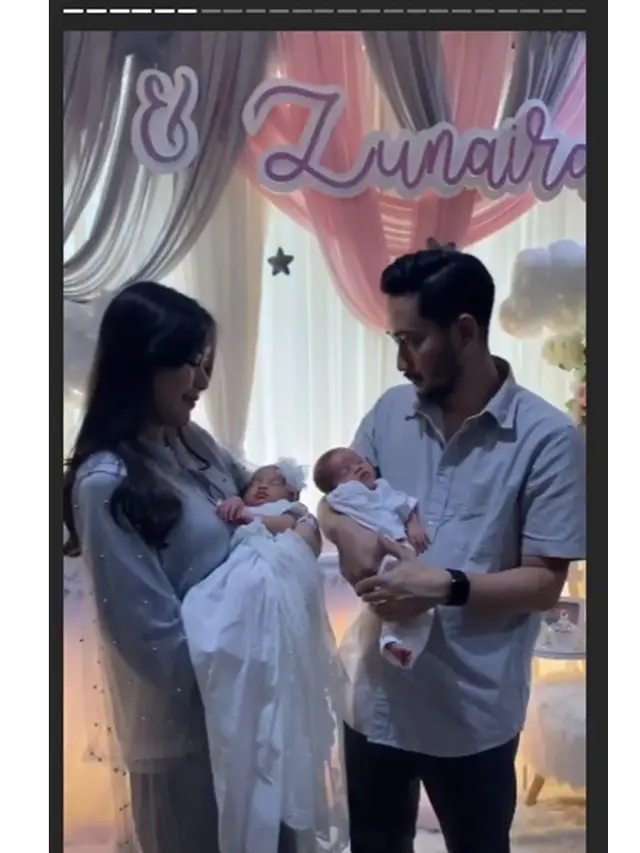 6 Potret Akikah Anak Kembar Syahnaz Sadiqah dan Jeje Govinda, Penuh Suka Cita
