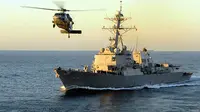 USS Sampson akan membantu pencarian pesawat AirAsia. (www.public.navy.mil)
