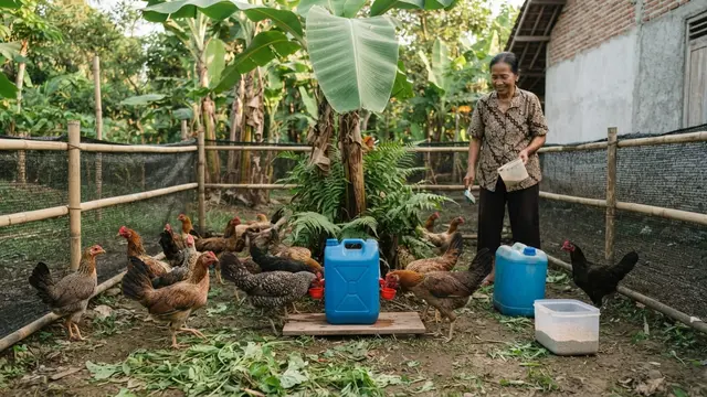 Cara Ternak Ayam Kampung di Halaman Rumah Tanpa Bangunan Permanen