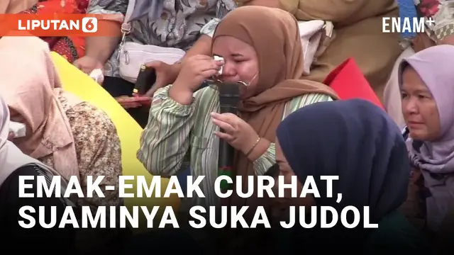 VIDEO: Sambil Menangis, Emak-emak Curhat Suaminya Suka Judol ke Meutya Hafid