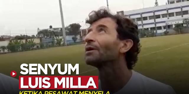 VIDEO: Ketika Pesawat Menyela Luis Milla Saat Jelaskan Menu Latihan Persib