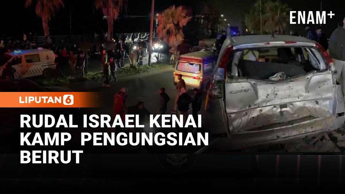 Rudal Israel Hantam Area Dekat Kamp Pengungsi di Beirut