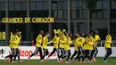 Sementara itu, Afrika Selatan menggelar sesi latihan di Club America Training Site, Meksiko. (AFP/Yuri Cortez)