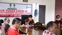 Rapat pembahasan persiapan Pilkada sesuai dengan protokol Covid-19 di Sulut.
