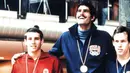 Delapan medali emas Michael Phelps pada Olimpiade Beijing 2008 sekaligus juga memecahkan rekor 7 medali emas Mark Spitz yang bertahan 46 tahun, yang dibuatnya pada Olimpiade Munich 1972. (Foto: EPU/AFP)