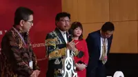 Menteri Komunikasi dan Informatika (Menkominfo) Johnny G Plate dalam rangkaian acara B20 yang diinisiasi oleh Kadin Indonesia di Jakarta, Kamis (7/7/2022).