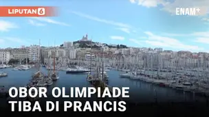 Pesta Spektakuler di Marseille Menyambut Obor Olimpiade 2024