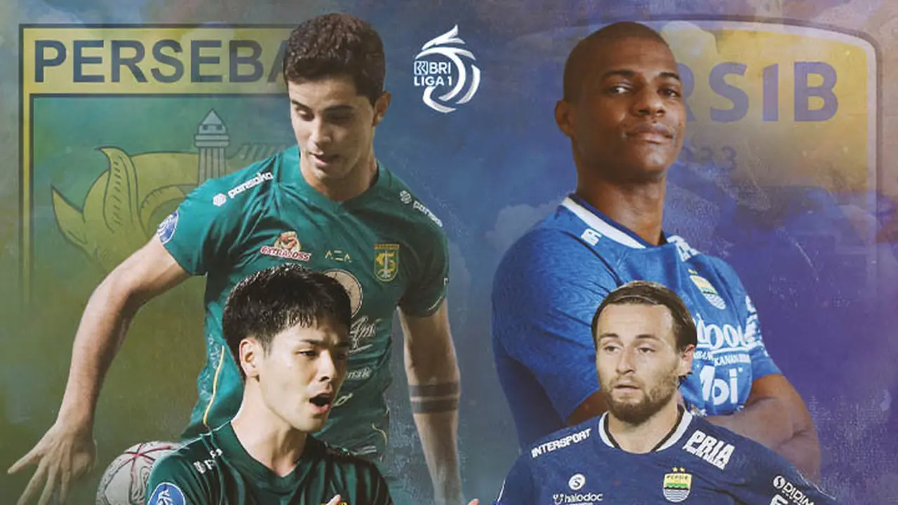 BRI Liga 1 - Duel Antarlini - Persebaya Surabaya Vs Persib Bandung