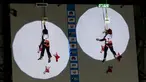 Atlet panjat tebing Indonesia, Alivany Ver Kadhijah (kanan) dan Nurma Anjany berkompetisi pada kualifikasi nomor speed putri Kejuaraan Dunia Panjat Tebing IFSC 2023 seri Jakarta di Lot 6, Kompleks Stadion Utama Gelora Bung Karno, Jakarta, Indonesia, Sabtu (06/05/2023). Indonesia berhasil meloloskan 10 (5 putra dan 5 putri) pada babak kualifikasi. (Bola.com/Bagaskara Lazuardi)