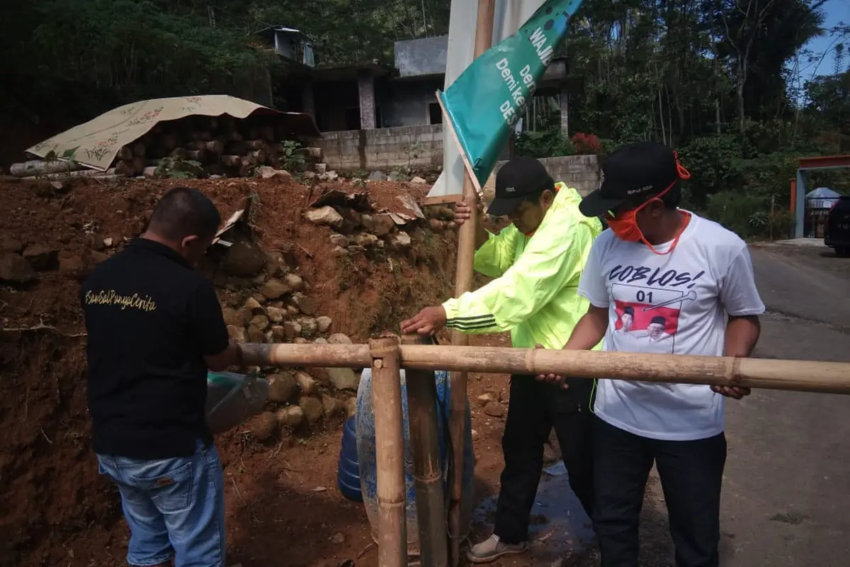 Kampung Gunungwuled, Purbalingga, lepas karantina wilayah atau lockdown. (Foto: Liputan6.com/Rudal Afgani)