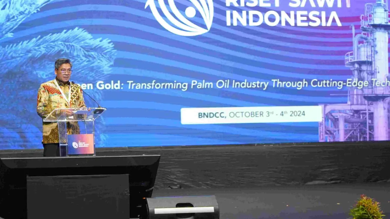 Direktur Jenderal Industri Agro Kemenperin, Putu Juli Ardika pada  pembukaan Pekan Riset Sawit Indonesia (Perisai) 2024