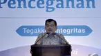 Wapres Jusuf Kalla saat menghadiri acara Konferensi Nasional Pemberantasan Korupsi (KNPK) 2014, Jakarta, Selasa (2/12/2014). (Liputan6.com/Miftahul Hayat) 