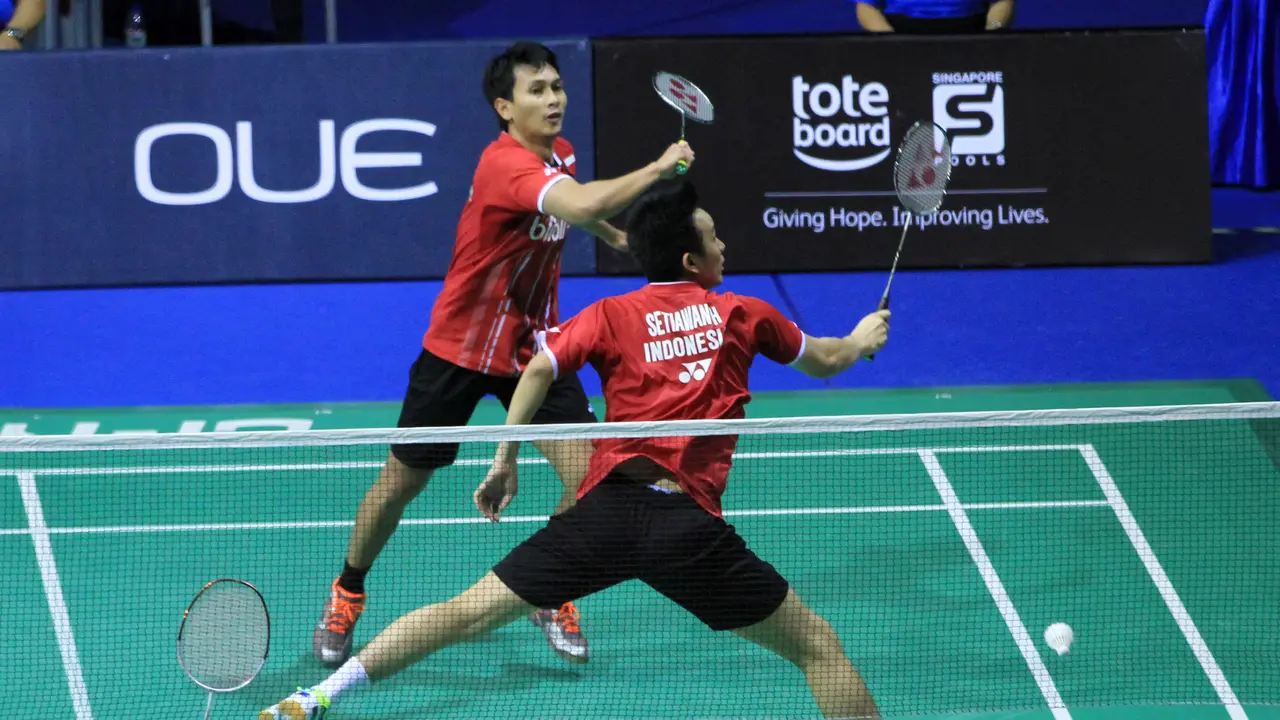 Ganda putra Indonesia Hendra Setiawan/Mohammad Ahsan