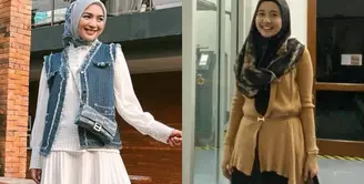 Lihat di sini beberapa potret OOTD hijab pakai rok untuk dapatkan professional look dari para artis.