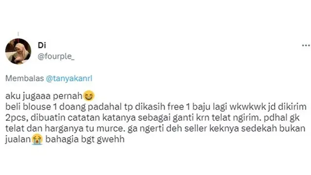7 Chat Pembeli dapat Banyak Bonus dari Penjual Online Shop Ini Bikin Senyum Sendiri