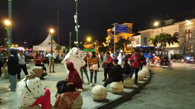 Foto: Maskot Piala Dunia 2022 Silaturahmi Menyapa Warga Yogyakarta