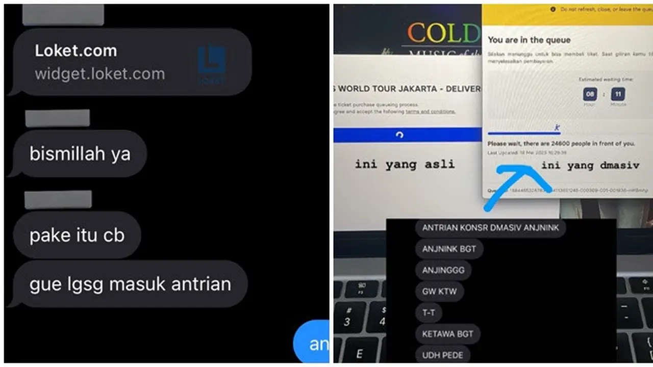 6 Cerita Netizen Salah Antrean Berburu Tiket Coldplay, Nyesek Sekaligus Kocak