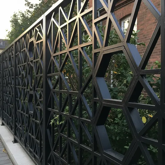 Pagar Rumah dari Rangka Besi Bekas jadi Desain Industrial Modern